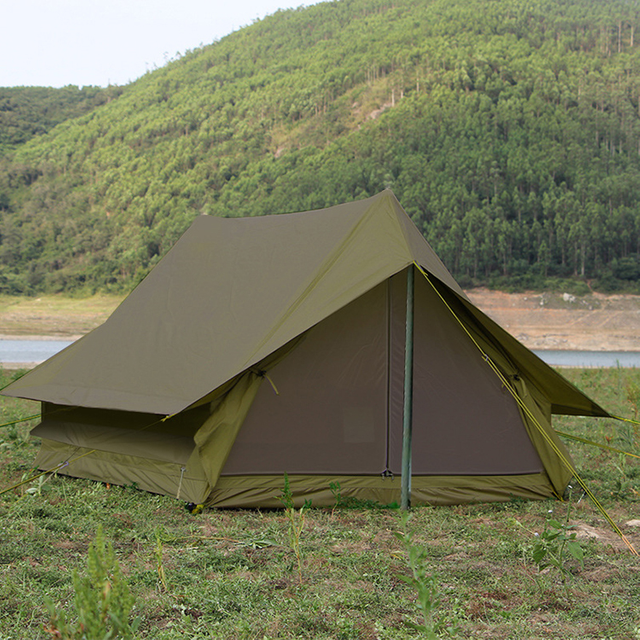 Cheap Shipping 4 Person Waterproof Camping Tents Canvas Double Layer Camping Tent Carpas