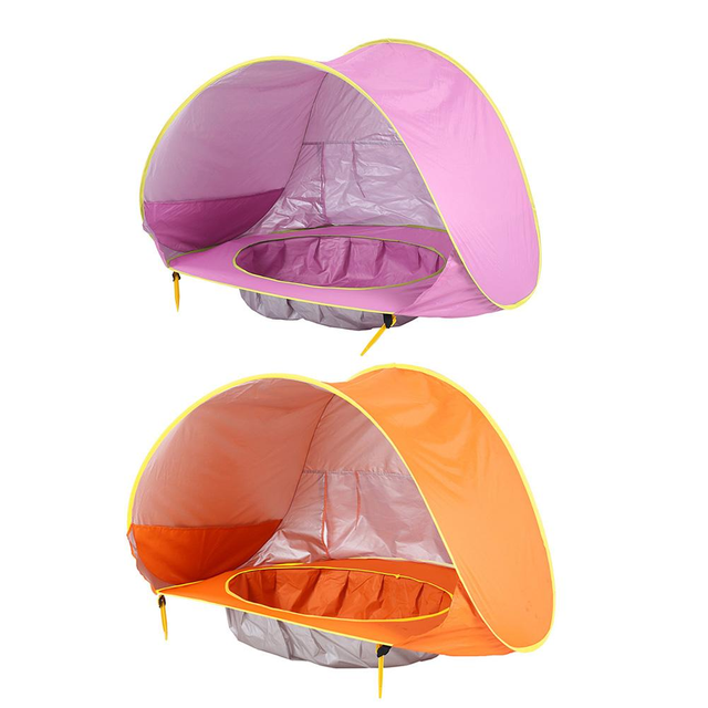 Outdoor Children Portable Waterproof Kids Play Pop Up Tent Baby Beach Tent With Pool