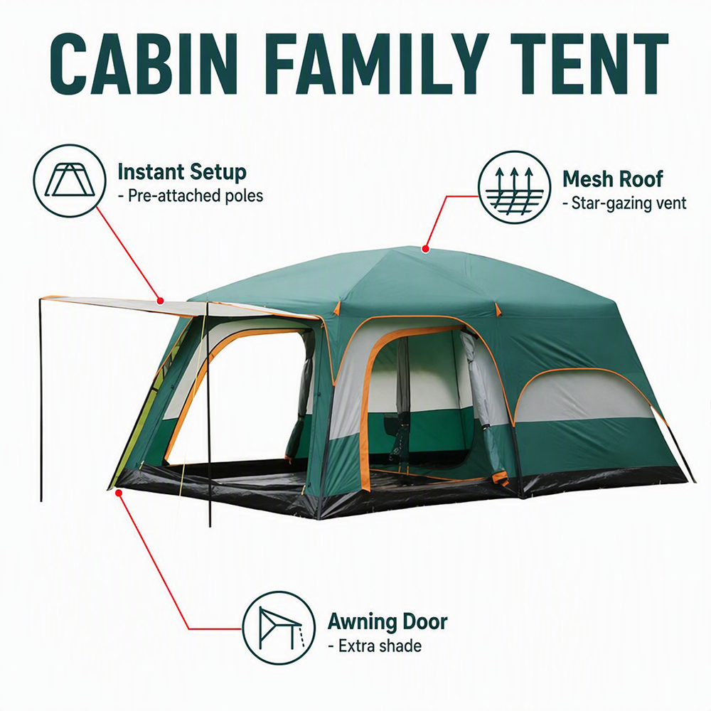 Instant Cabin Family Tent