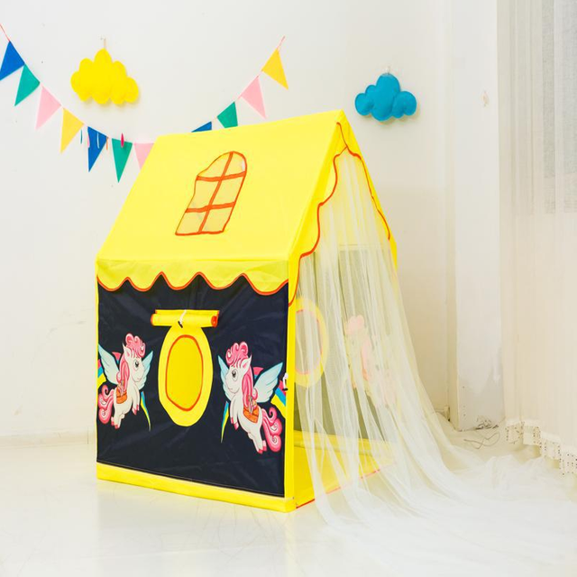 Top Selling Children Playhouse Indoor Castle Princess Cartoon for Kid Play Tent