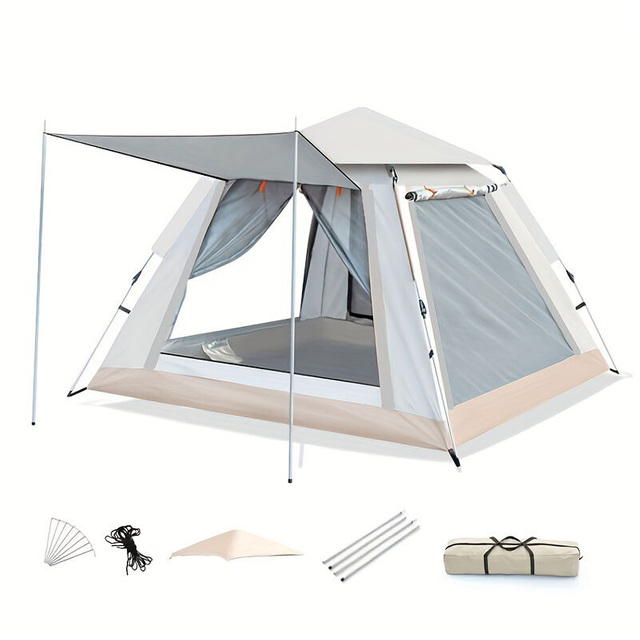OEM 210D oxford 4-6 Person Four-sided automatic tent