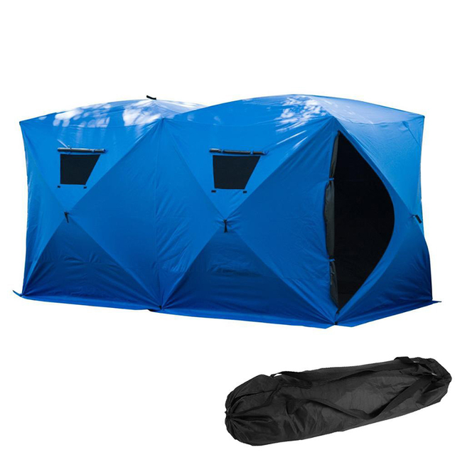 alibaba Hot Sale Outdoor Winter Insulated Ice Fishing Tent 6 Person Fishing Camping Winter Tents for Sale