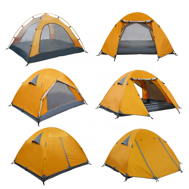 Factory-customized 190T polyester waterproof 2000mm 1 person camping tent
