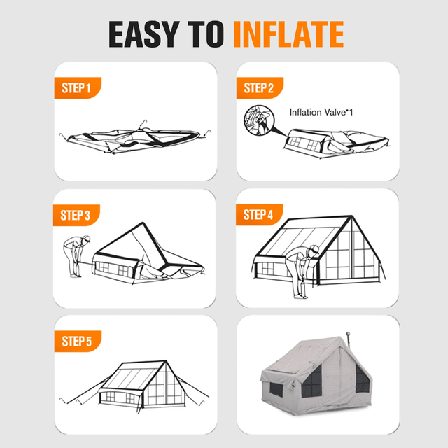 OEM ODM Waterproof Oxford Fabric Inflatable Tent for Outdoor Camping