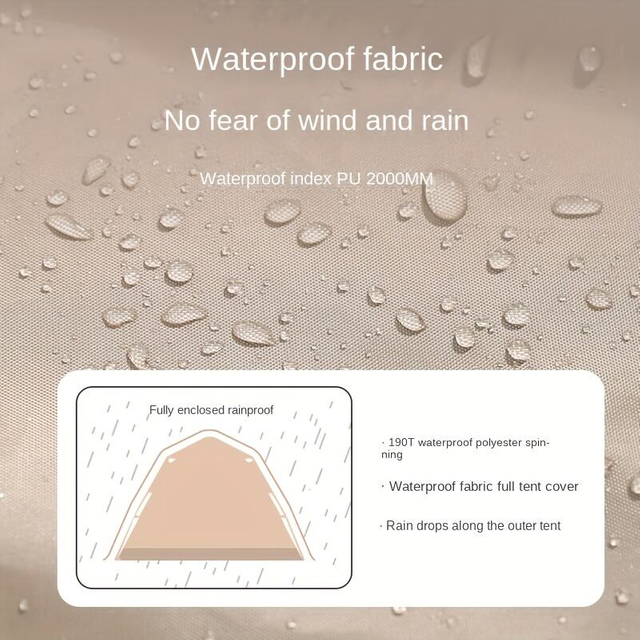 OEM 210D oxford 4-6 Person Four-sided automatic tent