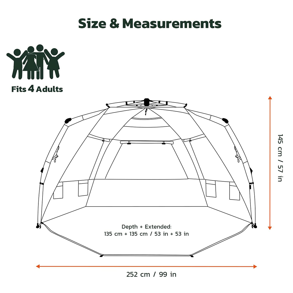 Instant Beach Tent