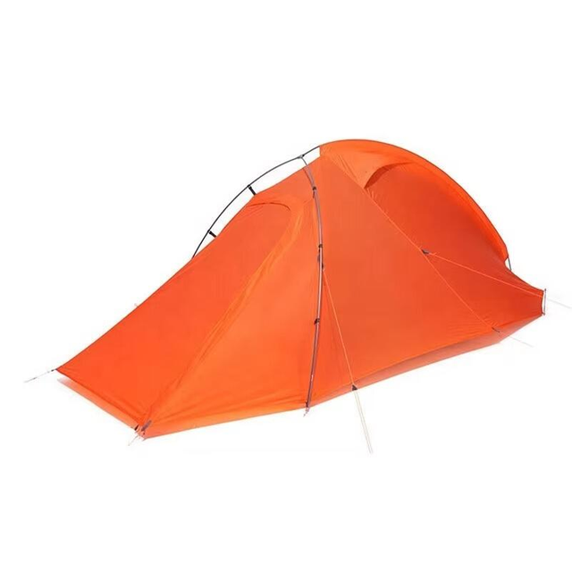 Custom 1 Person Aluminum Pole Double Layer Mountaineering Ultralight Tent for camping